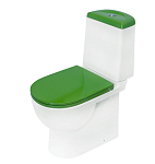Унитаз-компакт Sanita Luxe Best Color Green 34,5*62 с крышкой-сиденьем микролифт Унитаз-компакт Sanita Luxe Best Color Green 34,5*62 с крышкой-сиденьем микролифт