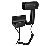 Фен Puff 1601Bl черный настенный Фен Puff 1601Bl черный настенный