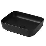 Накладная раковина ABBER Rechteck AC2202MB черная матовая 50*39 Накладная раковина ABBER Rechteck AC2202MB черная матовая 50*39