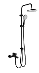 Душевая стойка Agger Breeze A0293544 с изливом черная Душевая стойка Agger Breeze A0293544 с изливом черная