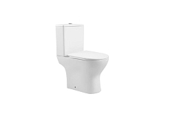 Унитаз-компакт Aquatek Леон AQ2785T-00 36*63 со смывом "Торнадо", безободковый с крышкой-сиденьем микролифт Slim