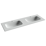 Встраиваемая раковина Ceramicanova Grace 141*45,7 с двумя чашами и отверстиями под смеситель белый глянец Встраиваемая раковина Ceramicanova Grace 141*45,7 с двумя чашами и отверстиями под смеситель белый глянец