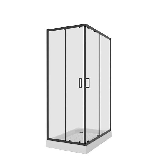 Душевое ограждение Niagara Nova NG-6811-08 BLACK 120*90*190 L/R без поддона
