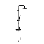 Душевая стойка Damixa Scandinavian Pure 936780300 с полочкой черная матовая Душевая стойка Damixa Scandinavian Pure 936780300 с полочкой черная матовая