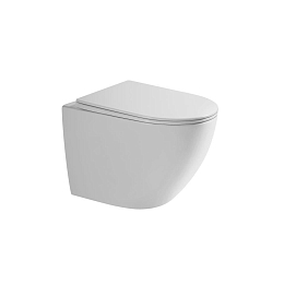 Подвесной унитаз Grossman Thin Rim GR-5601S 36*52 с крышкой-сиденьем микролифт Slim
