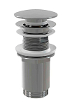 Донный клапан для раковины AlcaPlast A392C click/clack 5/4" цельнометаллический с переливом с большой заглушкой хром Донный клапан для раковины AlcaPlast A392C click/clack 5/4" цельнометаллический с переливом с большой заглушкой хром
