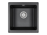 Кухонная мойка Paulmark Gera PM104546-BL 45*46 черная Кухонная мойка Paulmark Gera PM104546-BL 45*46 черная