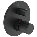 Внешняя часть для термостата Ideal Standard Ceratherm T100 A5813XG черная матовая Внешняя часть для термостата Ideal Standard Ceratherm T100 A5813XG черная матовая