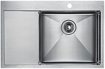 Кухонная мойка Paulmark Elde PM807851-BSR 78*51 с крылом сталь Кухонная мойка Paulmark Elde PM807851-BSR 78*51 с крылом сталь