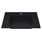 Мебельная раковина Uperwood Parma Quartz 75 черная уголь (приобретается в комплекте с тумбой)