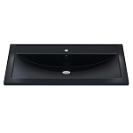 Встраиваемая раковина Uperwood Foster Quartz 90*45,5 черная матовая, уголь Встраиваемая раковина Uperwood Foster Quartz 90*45,5 черная матовая, уголь