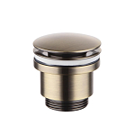 Донный клапан для раковины Lemark Click Clack LM8500B без перелива бронза Донный клапан для раковины Lemark Click Clack LM8500B без перелива бронза