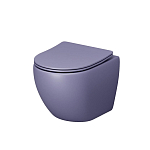 Подвесной унитаз Grossman Color GR-4455LIMS 36,5*48 фиолетовый матовый безободковый с крышкой-сиденьем микролифт Slim Подвесной унитаз Grossman Color GR-4455LIMS 36,5*48 фиолетовый матовый безободковый с крышкой-сиденьем микролифт Slim