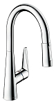 Смеситель Hansgrohe Talis S 72813000 для кухни выдвижной излив Смеситель Hansgrohe Talis S 72813000 для кухни выдвижной излив
