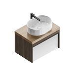 Тумба под раковину Kerama Marazzi Modula 70 белый глянец/арабика Тумба под раковину Kerama Marazzi Modula 70 белый глянец/арабика