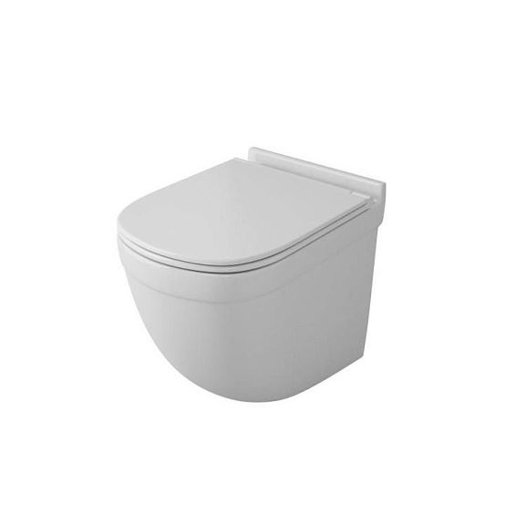 Подвесной унитаз OWL 1975 Eld Cirkel-H 36*52 безободковый с крышкой-сиденьем микролифт Slim