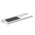 Держатель туалетной бумаги Black & White SN-8043 с полочкой для телефона Держатель туалетной бумаги Black & White SN-8043 с полочкой для телефона
