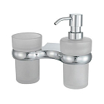 Держатель стакана и дозатора WasserKRAFT Berkel K-6889 Держатель стакана и дозатора WasserKRAFT Berkel K-6889