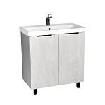 Тумба с раковиной Viant Берлин VBER80MDC-T2ST 80 напольная цемент (раковина Moduo 80)