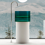 Напольная раковина прозрачная ABBER Kristall AT2701Aquamarin-H 45*45*90 бирюзовая (вырез под слив сбоку) Напольная раковина прозрачная ABBER Kristall AT2701Aquamarin-H 45*45*90 бирюзовая (вырез под слив сбоку)
