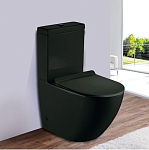 Унитаз-компакт Esbano Ripoll-C 38,5*62 Matt Black безободковый с крышкой-сиденьем микролифт Slim Унитаз-компакт Esbano Ripoll-C 38,5*62 Matt Black безободковый с крышкой-сиденьем микролифт Slim