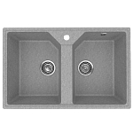 Кухонная мойка Uperwood ECON UPD-402 77х49 серая матовая Кухонная мойка Uperwood ECON UPD-402 77х49 серая матовая