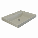 Встраиваемая раковина Uperwood Classic Quartz 60*45 бежевая матовая, лен Встраиваемая раковина Uperwood Classic Quartz 60*45 бежевая матовая, лен
