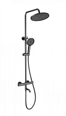 Душевая стойка WONZON & WOGHAND INN 3 c термостатом темный графит WW-B3065-T1-BGG Душевая стойка WONZON & WOGHAND INN 3 c термостатом темный графит WW-B3065-T1-BGG