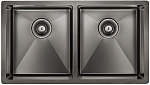 Кухонная мойка Paulmark Dopplet PM507844-GM 78*44 вороненая сталь Кухонная мойка Paulmark Dopplet PM507844-GM 78*44 вороненая сталь