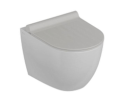 Подвесной унитаз Knotlor Essence WC49WG 36*49 безободковый с системой смыва "Торнадо" и крышкой-сиденьем микролифт Подвесной унитаз Knotlor Essence WC49WG 36*49 безободковый с системой смыва "Торнадо" и крышкой-сиденьем микролифт