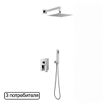 Душевой комплект Excellent Keria AREX.SET.2047CR скрытый монтаж хром Душевой комплект Excellent Keria AREX.SET.2047CR скрытый монтаж хром