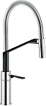 Смеситель Nobili Heron HR125300CB для кухни хром/черный Смеситель Nobili Heron HR125300CB для кухни хром/черный