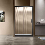Душевая дверь в нишу Vincea Garda VDS 120*190 профиль черный матовый стекло шиншилла без поддона Душевая дверь в нишу Vincea Garda VDS 120*190 профиль черный матовый стекло шиншилла без поддона