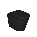 Подвесной унитаз D&K Venice DT1026025 35,5*51,5 безободковый с крышкой-сиденьем микролифт черный матовый Подвесной унитаз D&K Venice DT1026025 35,5*51,5 безободковый с крышкой-сиденьем микролифт черный матовый