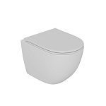 Подвесной унитаз D&K Matrix DT1396016 37*49 безободковый с крышкой-сиденьем микролифт белый Подвесной унитаз D&K Matrix DT1396016 37*49 безободковый с крышкой-сиденьем микролифт белый