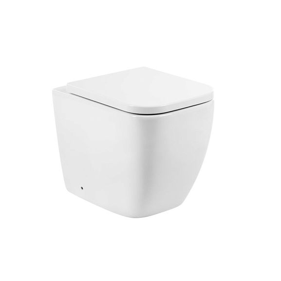 Приставной унитаз BelBagno Alpina BB10100CB 35,5*52 с крышкой-сиденьем микролифт BB309SC