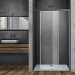 Душевая дверь в нишу Vincea Soft VDS 130*195 с доводчиками профиль вороненая сталь без поддона Душевая дверь в нишу Vincea Soft VDS 130*195 с доводчиками профиль вороненая сталь без поддона