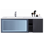 Тумба с раковиной Orans BC-9013-1200L синяя Тумба с раковиной Orans BC-9013-1200L синяя