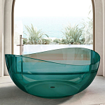 Прозрачная ванна ABBER Kristall AT9705Aquamarin 150х150 бирюзовая Прозрачная ванна ABBER Kristall AT9705Aquamarin 150х150 бирюзовая