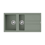 Кухонная мойка Omoikiri Kitagawa 100*51 wind green полуторная с крылом Кухонная мойка Omoikiri Kitagawa 100*51 wind green полуторная с крылом