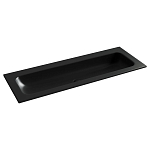 Встраиваемая раковина Ceramicanova Grace 121*45,7 без отверстия под смеситель черная матовая Встраиваемая раковина Ceramicanova Grace 121*45,7 без отверстия под смеситель черная матовая