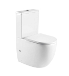 Унитаз-компакт WeltWasser Merzbach 001 GL-WT 34*62 белый глянец безободковый с крышкой-сиденьем микролифт Slim Унитаз-компакт WeltWasser Merzbach 001 GL-WT 34*62 белый глянец безободковый с крышкой-сиденьем микролифт Slim