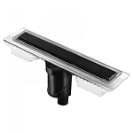 Душевой лоток Berges C1 Norma 800 вертикальный выпуск черный матовый Душевой лоток Berges C1 Norma 800 вертикальный выпуск черный матовый