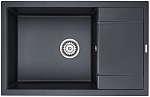 Кухонная мойка Paulmark Verlass PM317850-BLM 78*50 с крылом черный металлик Кухонная мойка Paulmark Verlass PM317850-BLM 78*50 с крылом черный металлик