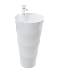 Напольная раковина WeltWasser Leerbach 4242 GL-WT 42*42 белый глянец Напольная раковина WeltWasser Leerbach 4242 GL-WT 42*42 белый глянец