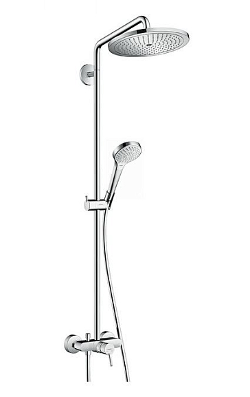 Душевая стойка Hansgrohe Croma Select 280 с верхним душем и смесителем