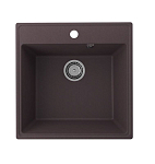Кухонная мойка Ulgran Quartz Forte 505 50,5*50,5 (06, трюфель) Кухонная мойка Ulgran Quartz Forte 505 50,5*50,5 (06, трюфель)