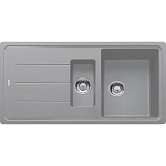Кухонная мойка Franke Basis 97*50 гранитная крошка серая полуторная с крылом Кухонная мойка Franke Basis 97*50 гранитная крошка серая полуторная с крылом