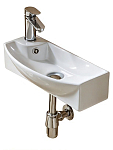 Раковина WeltWasser Aisbach 7940 GL-WT L 40*22 глянцевая белая Раковина WeltWasser Aisbach 7940 GL-WT L 40*22 глянцевая белая