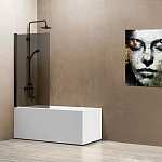 Шторка на ванну Vincea VSB-11800CGB 80*140 стекло тонированное профиль черный Шторка на ванну Vincea VSB-11800CGB 80*140 стекло тонированное профиль черный